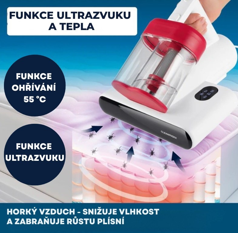 CleanMaxx Cyklónový sterilizační a dezinfekční vysavač s UV-C světlem DES-15061 (8)